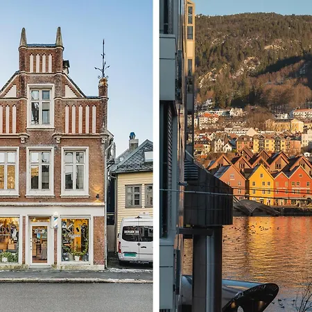 Appartement Live In Historic Building - View To Bryggen à Bergen Extérieur photo